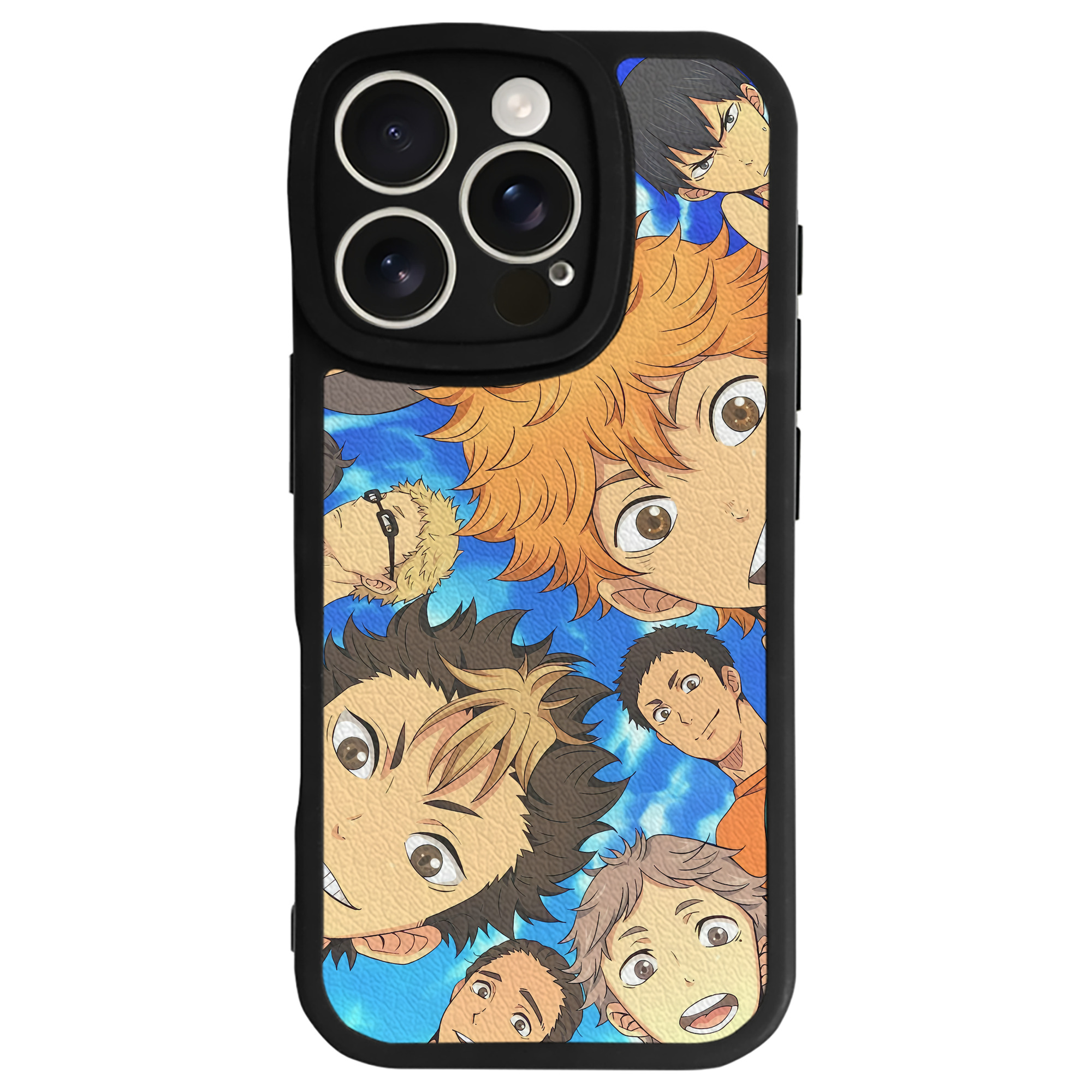 （画像用） ハイキュー!! Haikyu!! 【iPhone 16シリーズ対応】シリコンスマホケース（レザー調） 材質：シリコン